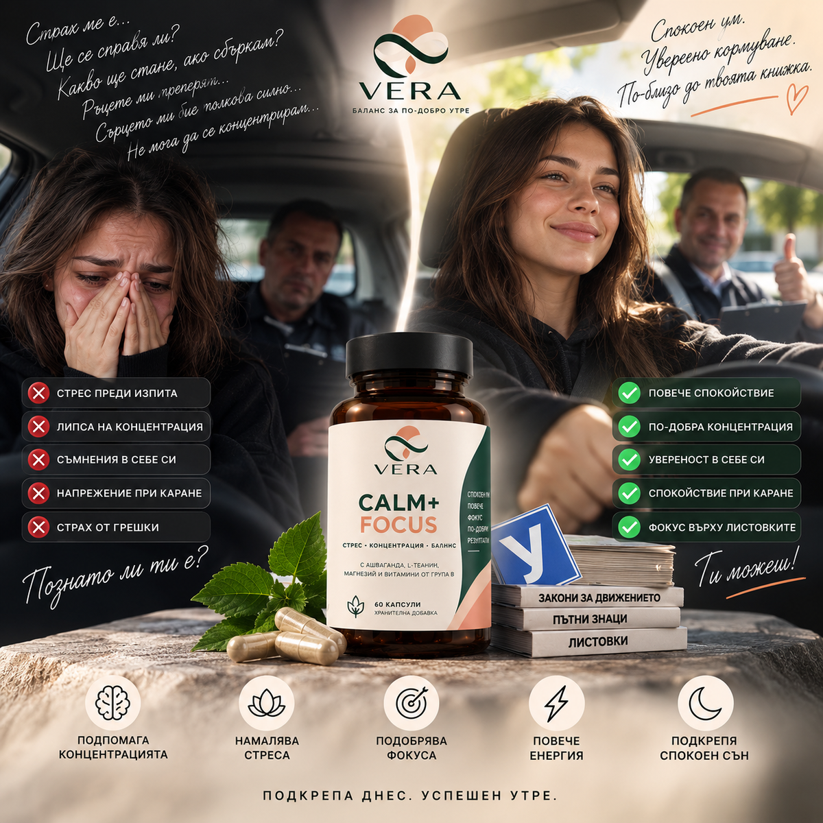 VERA CALM+FOCUS™ – Формула за спокойствие и концентрация